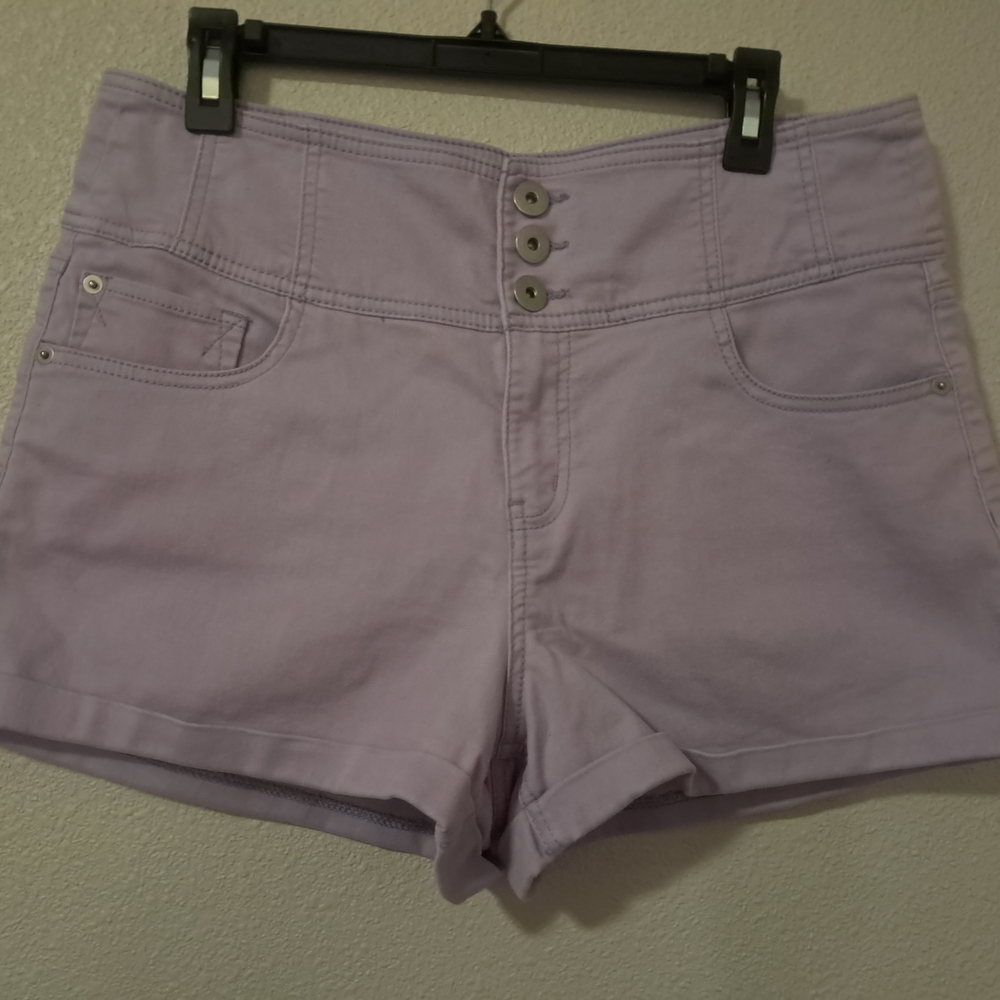 High-Waist Lavender Women’s Shorts